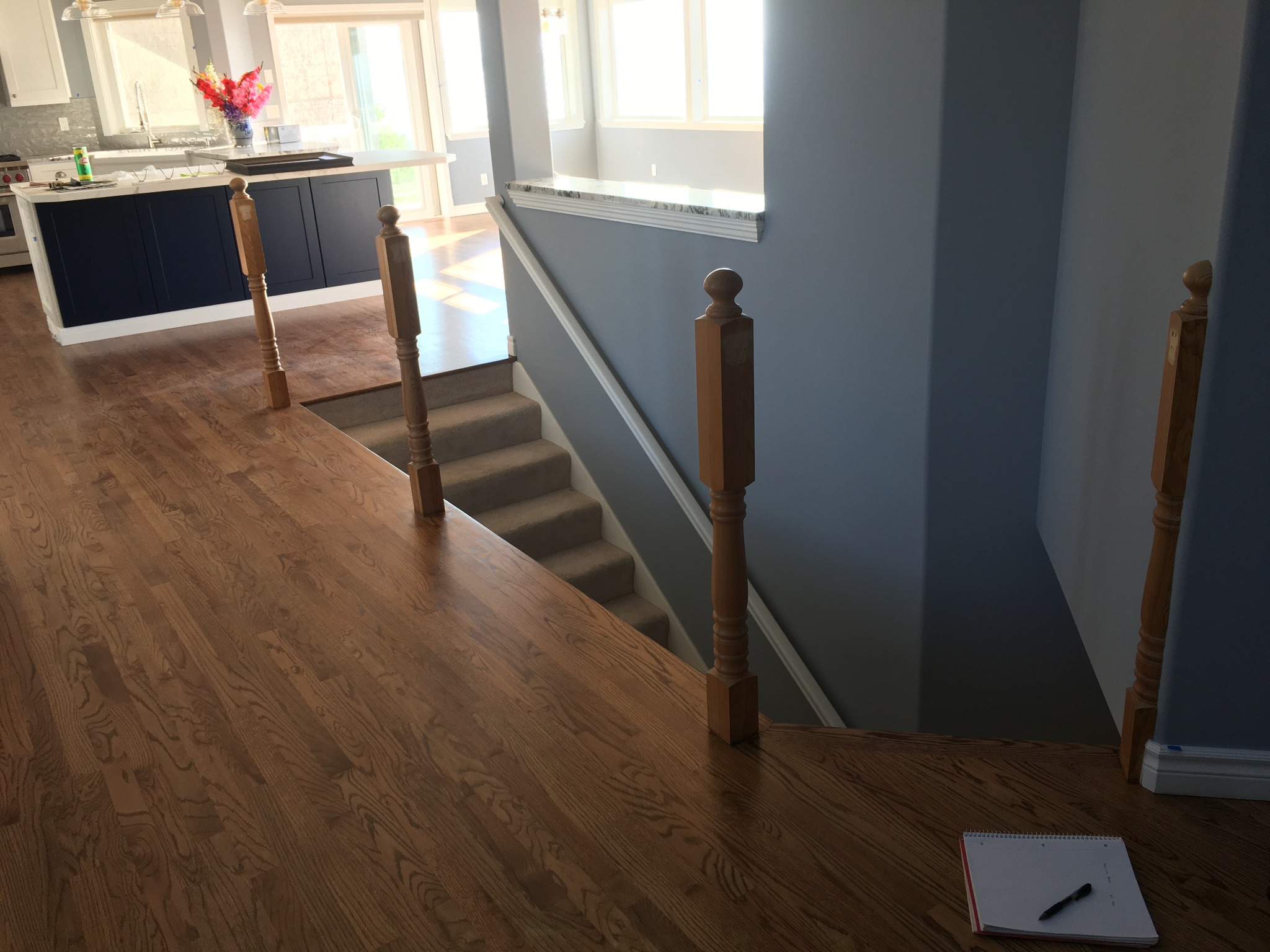 Stair opening during the whole-home remodel